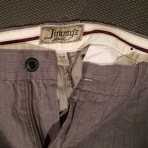 Jimmy'z surf slacks pin striped 32x32 wide leg